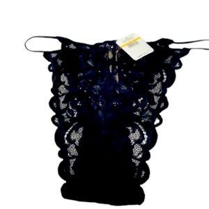 Free people high waisted tanga black xs